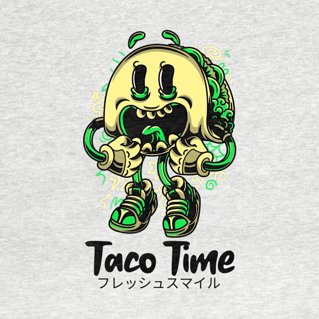 Taco Time Face Fun Food by BradleyHeal